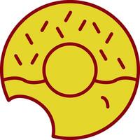 Doughnut Vintage Icon Design vector