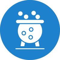 Cauldron Multi Color Circle Icon vector