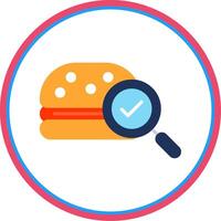 Fast Food Flat Circle Icon vector