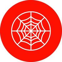 Spider Web Multi Color Circle Icon vector