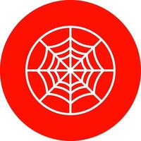 Spider Web Multi Color Circle Icon vector