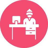 Office Multi Color Circle Icon vector