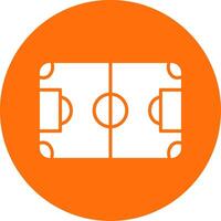 Soccer Field Multi Color Circle Icon vector