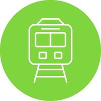 Train Multi Color Circle Icon vector