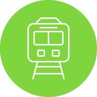 Train Multi Color Circle Icon vector