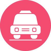 Taxi Multi Color Circle Icon vector