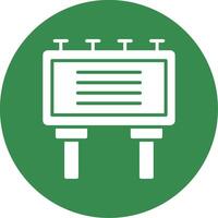Billboard Multi Color Circle Icon vector