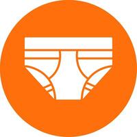 Underwear Multi Color Circle Icon vector