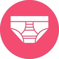 Underwear Multi Color Circle Icon vector