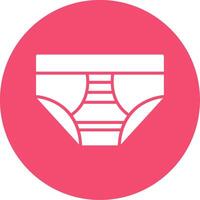 Underwear Multi Color Circle Icon vector