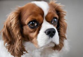 un ver de un caballero Rey Charles spaniel foto