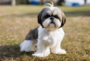 un ver de un shih tzu foto