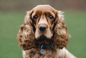 un ver de un cocker spaniel foto