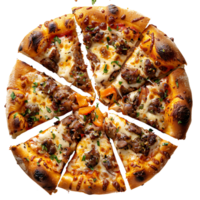 Pizza on transparent Background png