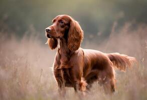 A view of a Red Setter photo