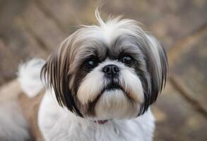 un ver de un shih tzu foto