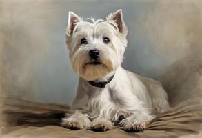 A view of a West Highland Terrier photo