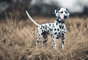 A view of a Dalmation photo