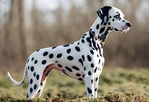 A view of a Dalmation photo