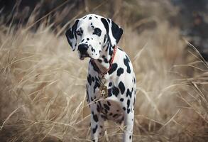 A view of a Dalmation photo