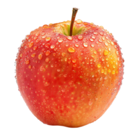 pomme rouge sur fond transparent png