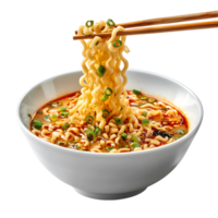 Noodles Bowl on isolated transparent background png