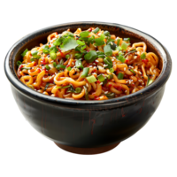 Noodles Bowl on isolated transparent background png