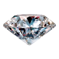 Beautiful diamond on isolated transparent background png