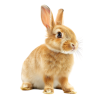 Cute Easter Bunny on isolated transparent background png