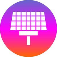 Panel Glyph Gradient Circle Icon Design vector