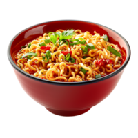 Noodles Bowl on isolated transparent background png