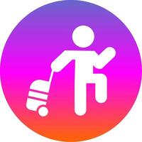 Passenger Glyph Gradient Circle Icon Design vector