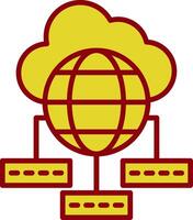 Data Sumit Vintage Icon Design vector