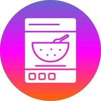 Cereals Glyph Gradient Circle Icon Design vector