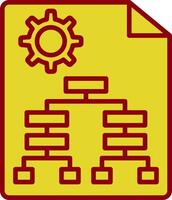 Business Hierarchy Vintage Icon Design vector