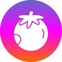 Tomatoes Glyph Gradient Circle Icon Design vector