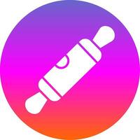 Rolling Pin Glyph Gradient Circle Icon Design vector
