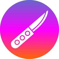 Knife Glyph Gradient Circle Icon Design vector