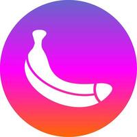 Banana Glyph Gradient Circle Icon Design vector