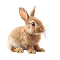 mignonne Pâques lapin sur isolé transparent Contexte png