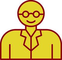 Professor Vintage Icon Design vector