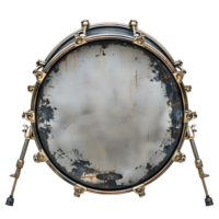 Bass drum on isolated transparent background png