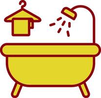 Bathtub Vintage Icon Design vector