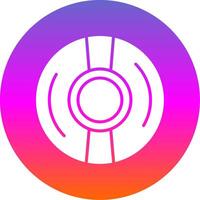 Cd Glyph Gradient Circle Icon Design vector