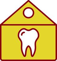 dental clínica Clásico icono diseño vector