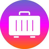 Suitcase Glyph Gradient Circle Icon Design vector