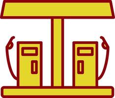 Gas Station Vintage Icon Design vector