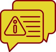 Error Message Vintage Icon Design vector