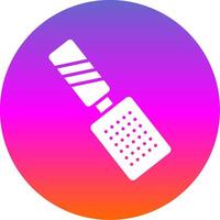 Grater Glyph Gradient Circle Icon Design vector