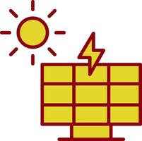 Solar Power Vintage Icon Design vector